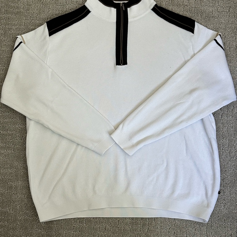 White and Black Men's Sweater